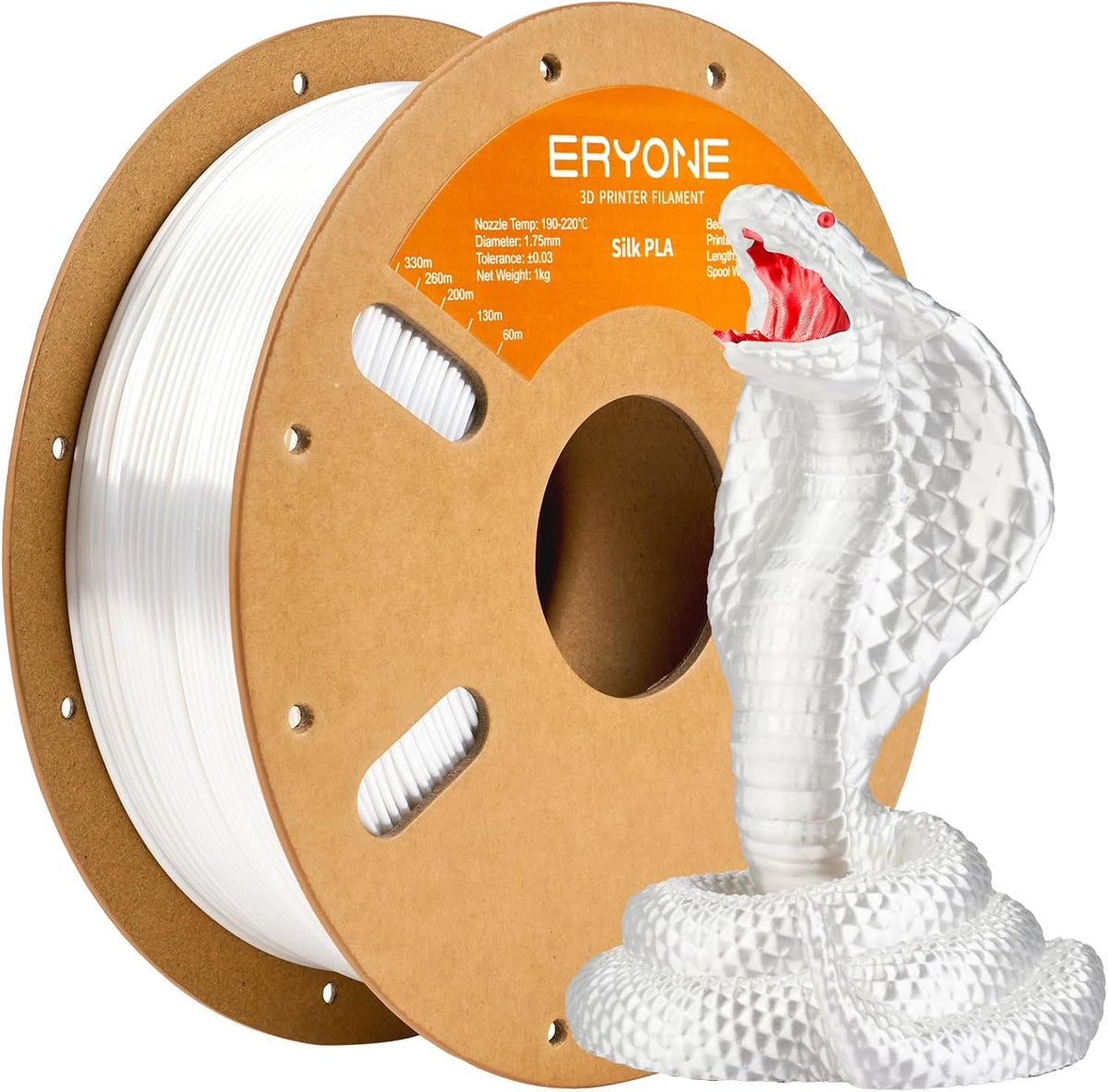 ERYONE Filamento PLA de seda para impresora 3D de 0.07 in +\/- 0.00...