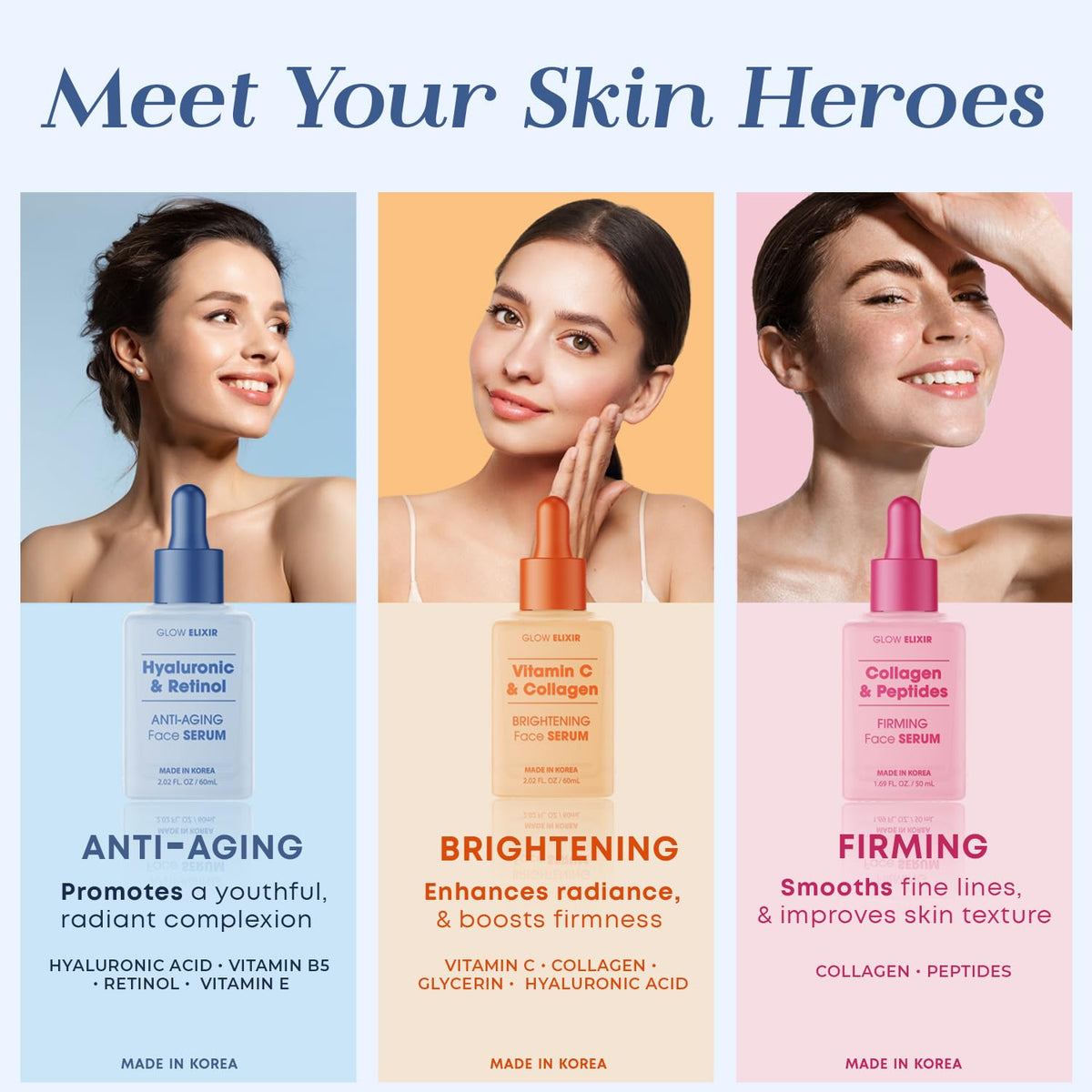 Glow Elixir Suero de retinol para cara con ácido hialurónico \u2013...