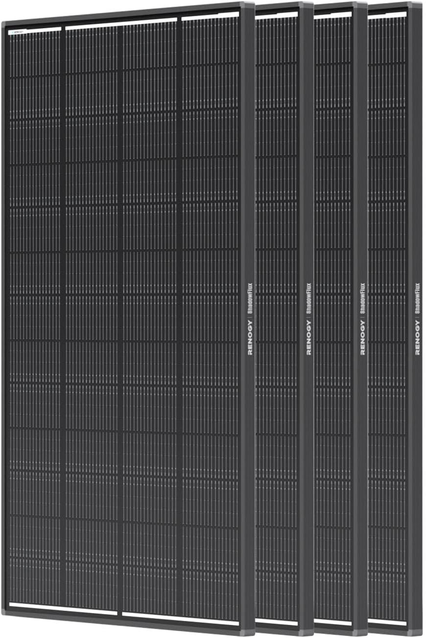 Panel solar Renogy ShadowFlux de 800 vatios, tipo N, 25% de alta ef...