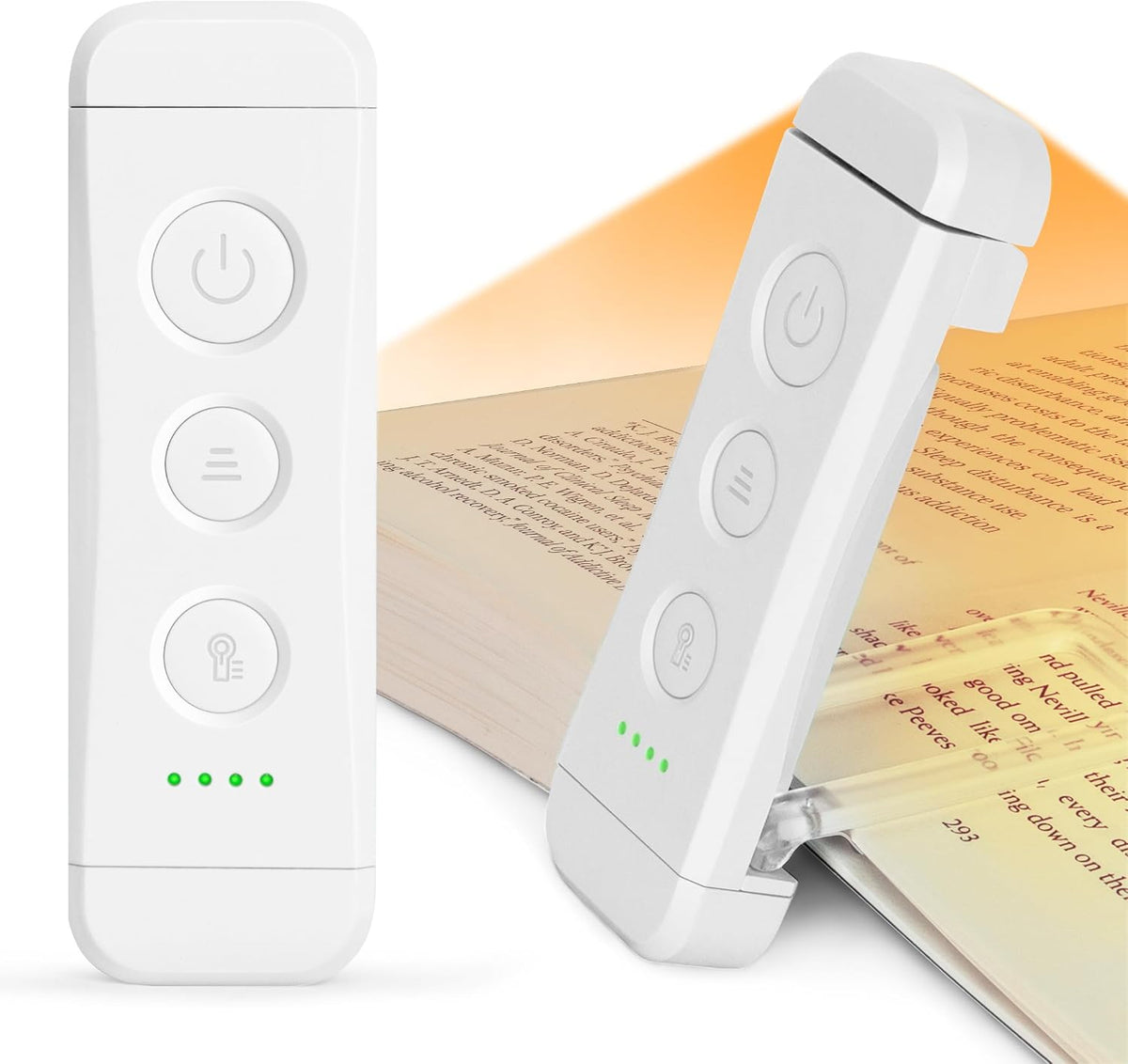 Glocusent Luz de libro recargable USB con 3 modos de luz roja