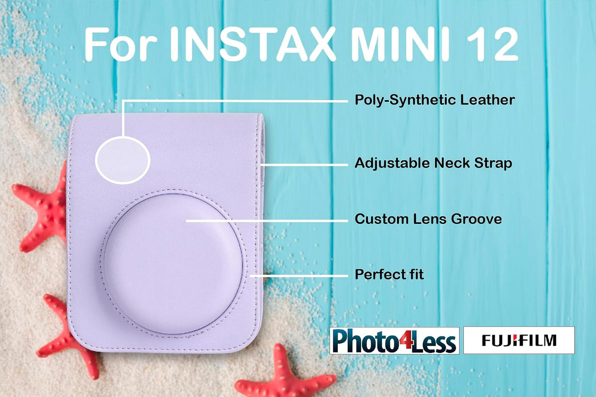 Fujifilm Instax Mini 12 - Cámara de película instantánea lila púrpu...