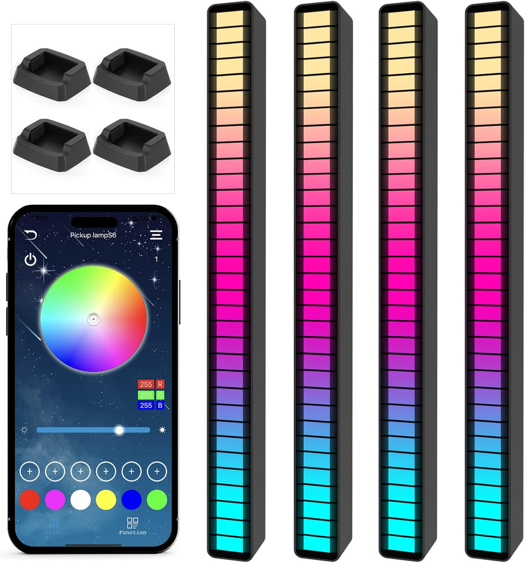 Soulpunk RGB Luz de control de sonido recargable, luces de ritmo mu...