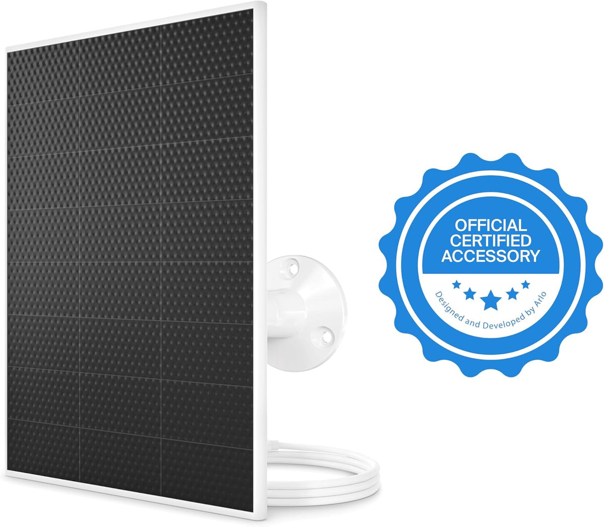 Cargador de panel solar Arlo (blanco), accesorio certificado Arlo,...