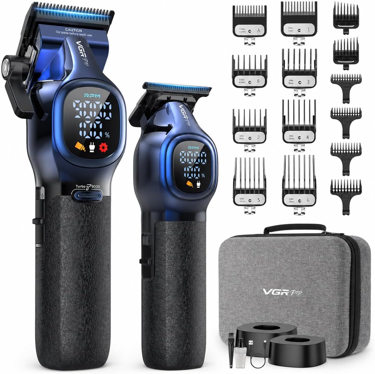 VGRPRO Cortapelos Profesional para Hombres, Juego de Cortapelos y R...