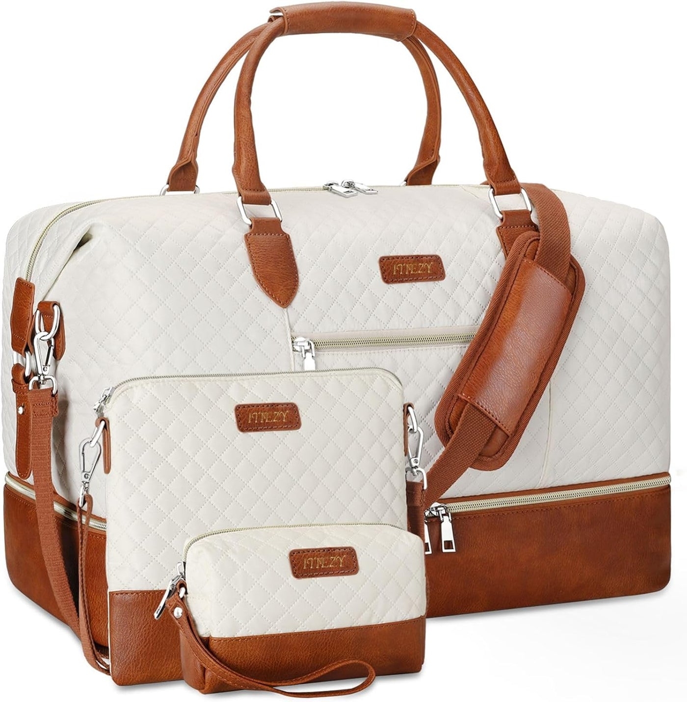 Bolsa de fin de semana para mujer, bolsa de viaje de nailon, con co...