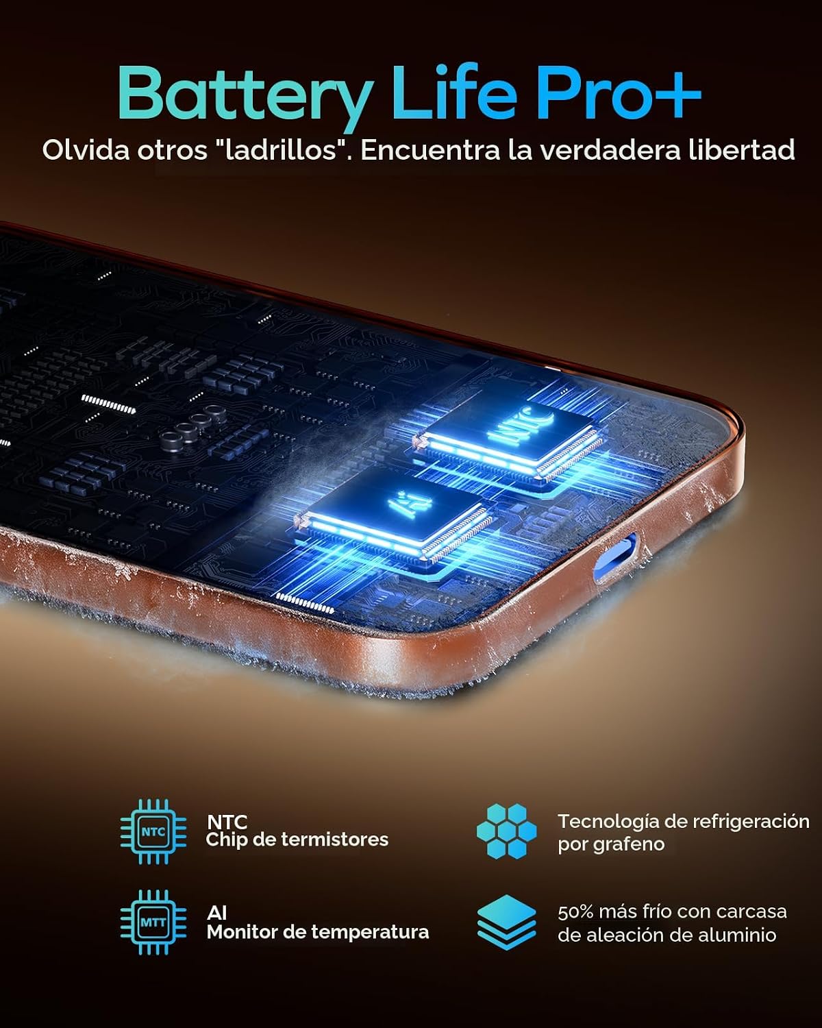 MOMAX Banco inalámbrico magnético del poder, 5000mAh delgado 0,3...