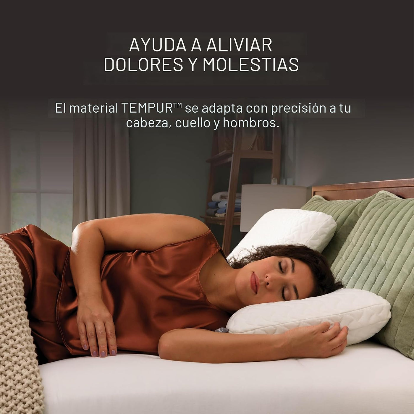 Tempur-Pedic TEMPUR-Cloud Almohada para dormir, estándar, color blanco