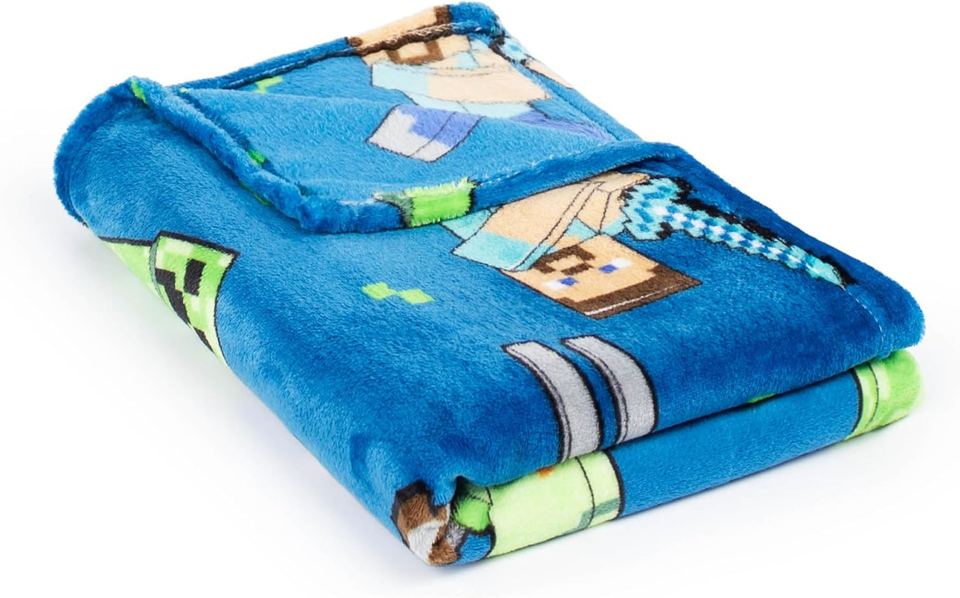 Jay Franco Manta de Minecraft con caja de regalo - Manta de felpa m...