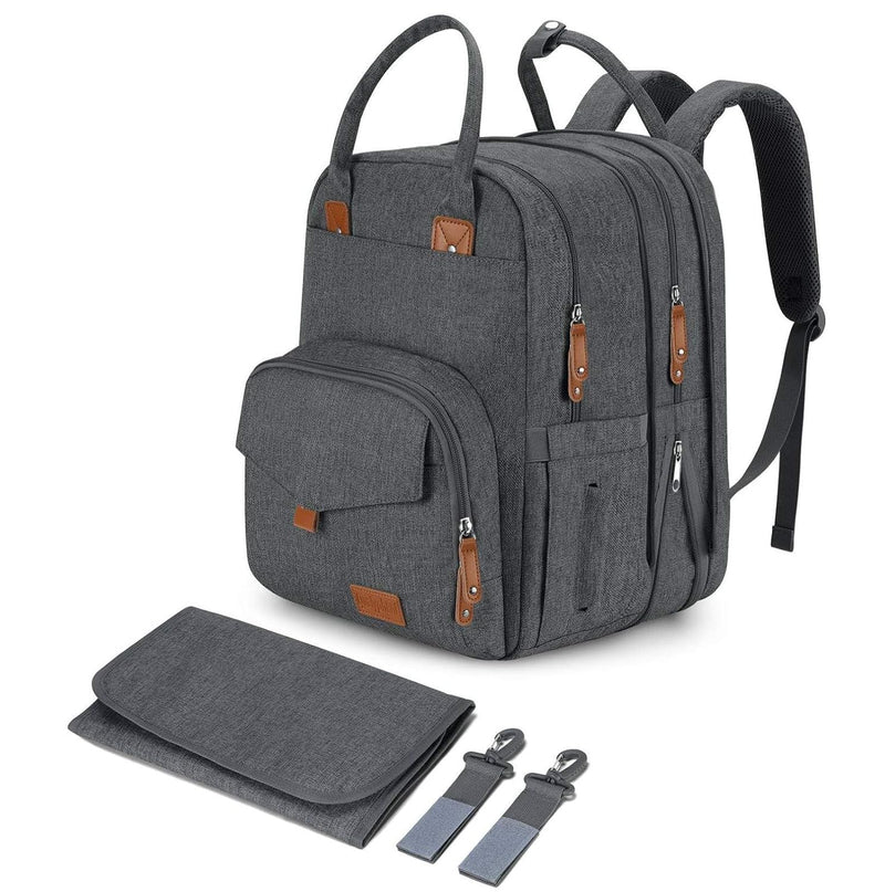 Qualyphant Mochila para pañales extragrande para dos niños gemelos,...