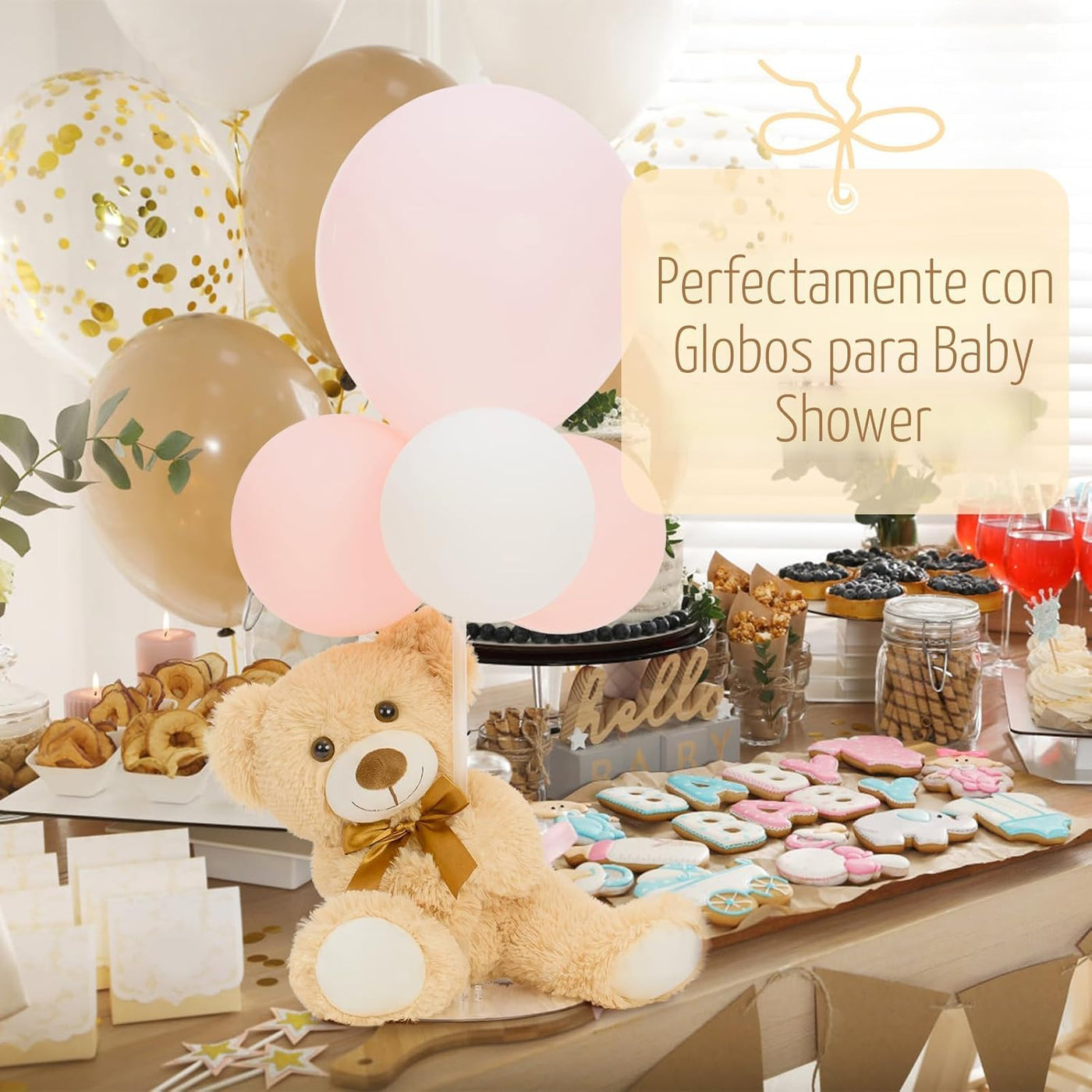 MorisMos Ositos de peluche a granel de 14 piezas para baby shower,...