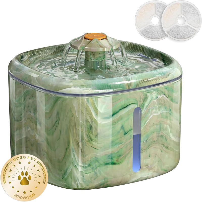 Fuente de agua para gatos automática de 2.5 L, parte superior girat...