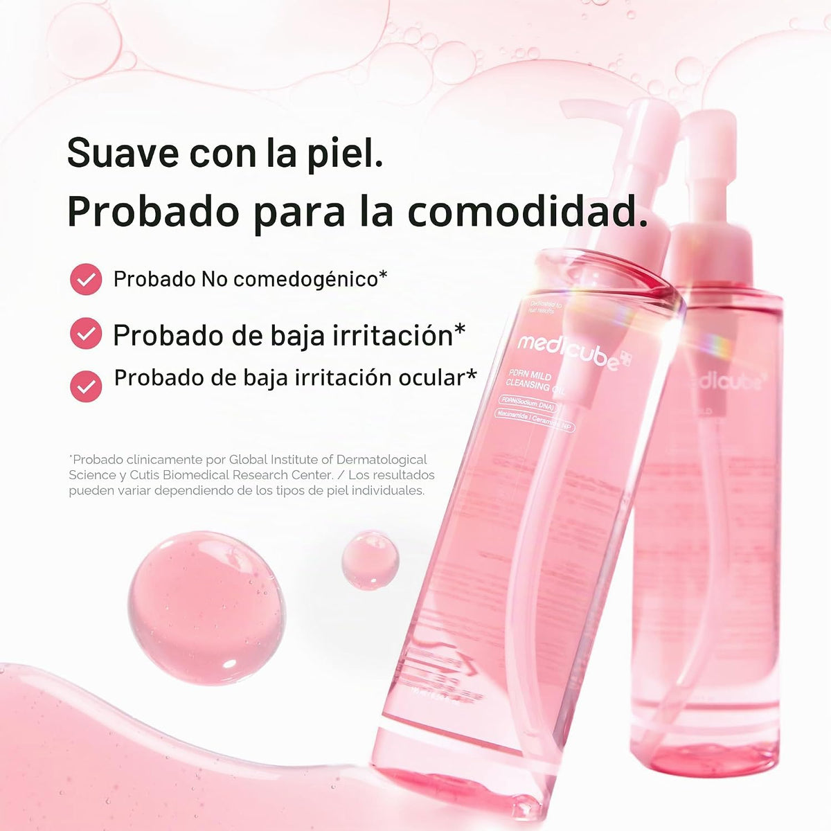 medicube PDRN Pore Care Duo - Aceite limpiador PDRN y raspador facial