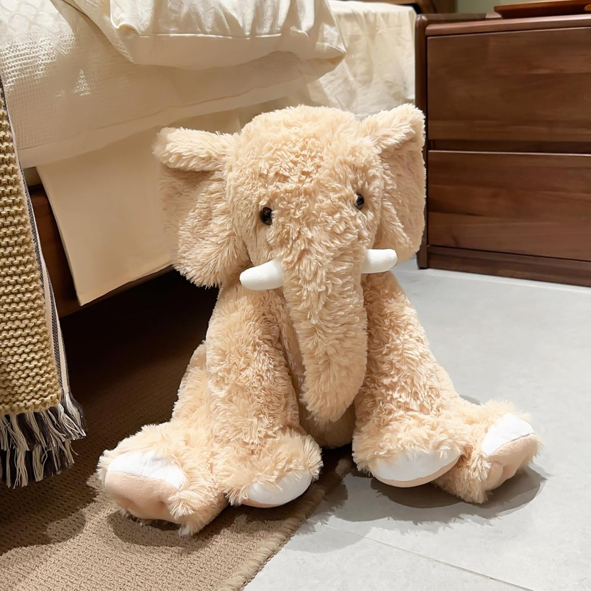 UBABER Elefante de peluche grande de 19.2 pulgadas, juguete de elef...