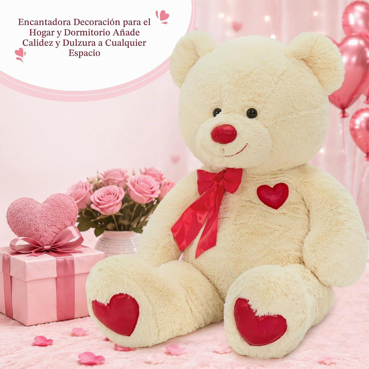 Tezituor Oso de peluche, lindo juguete de peluche de oso, regalos d...