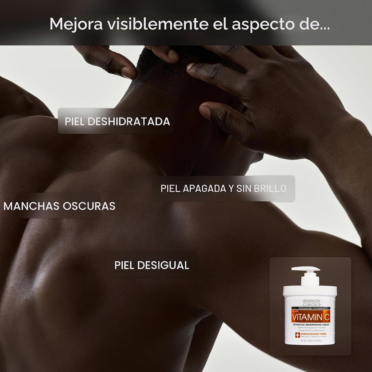 Advanced Clinicals Crema de vitamina C Loción corporal iluminadora...