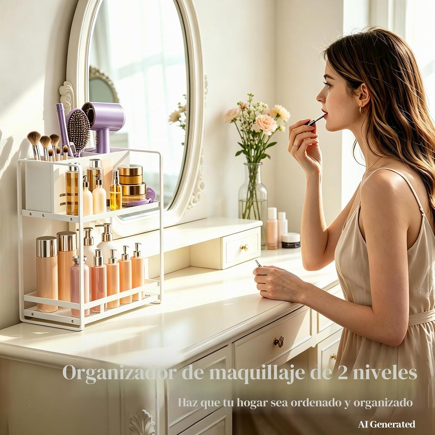 SanDream Organizador de herramientas para el cabello, encimera de b...