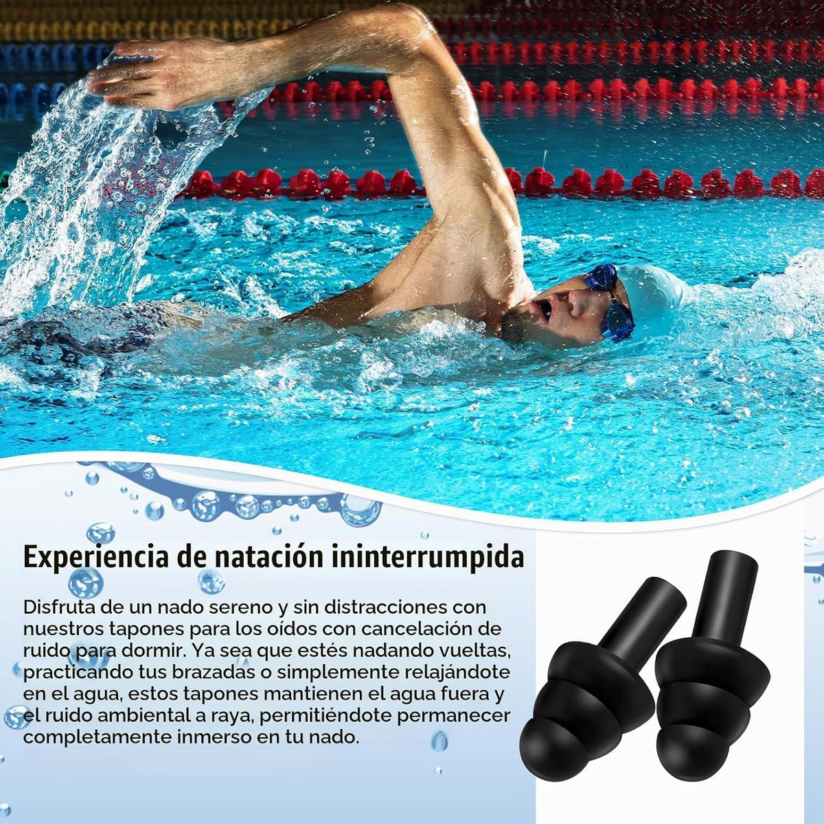 TrelaCo - 200 pares de tapones para los oídos a granel, tapones de...