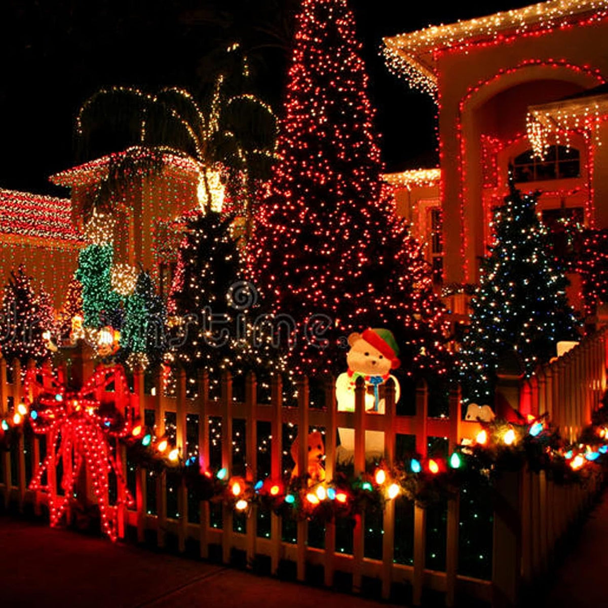 Dazzle Bright - Guirnalda de 300 luces LED para Navidad de 100 pies...