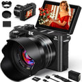 Cámaras digitales 8K para fotografía Cámara de vlogging con enfoque...