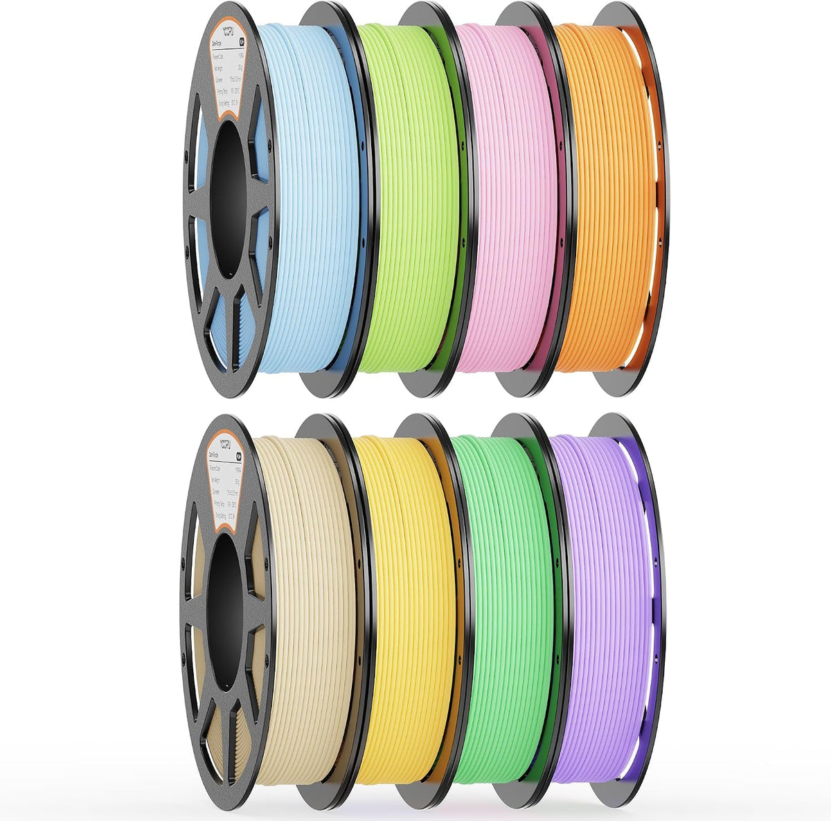 YOOPAI Filamento mate PLA+ de 0.069 pulgadas, paquete de colores in...