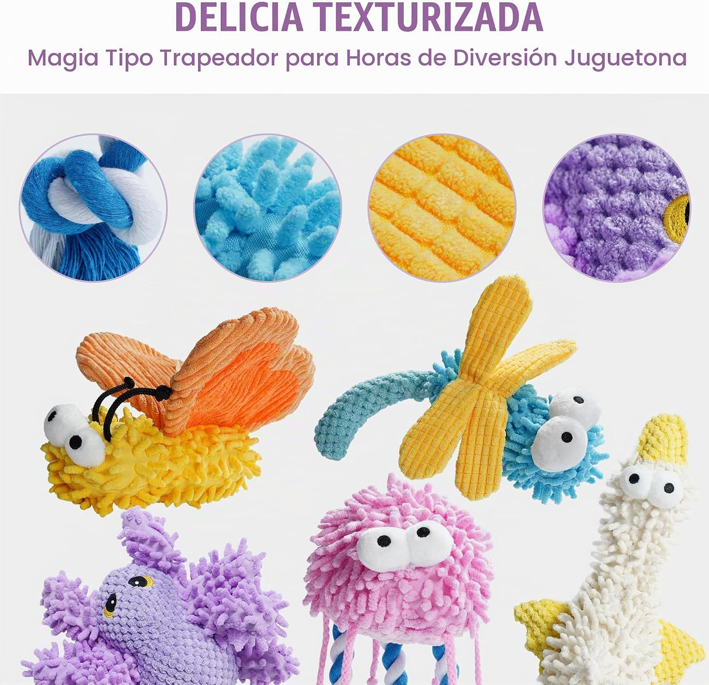 Nocciola - Juguetes de peluche chirriantes para perros, lindos jugu...