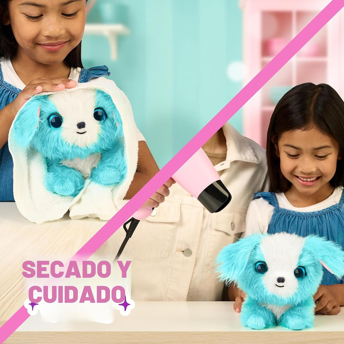ScruffaLuvs Mascota sorpresa azul, juguete de peluche misterioso, l...