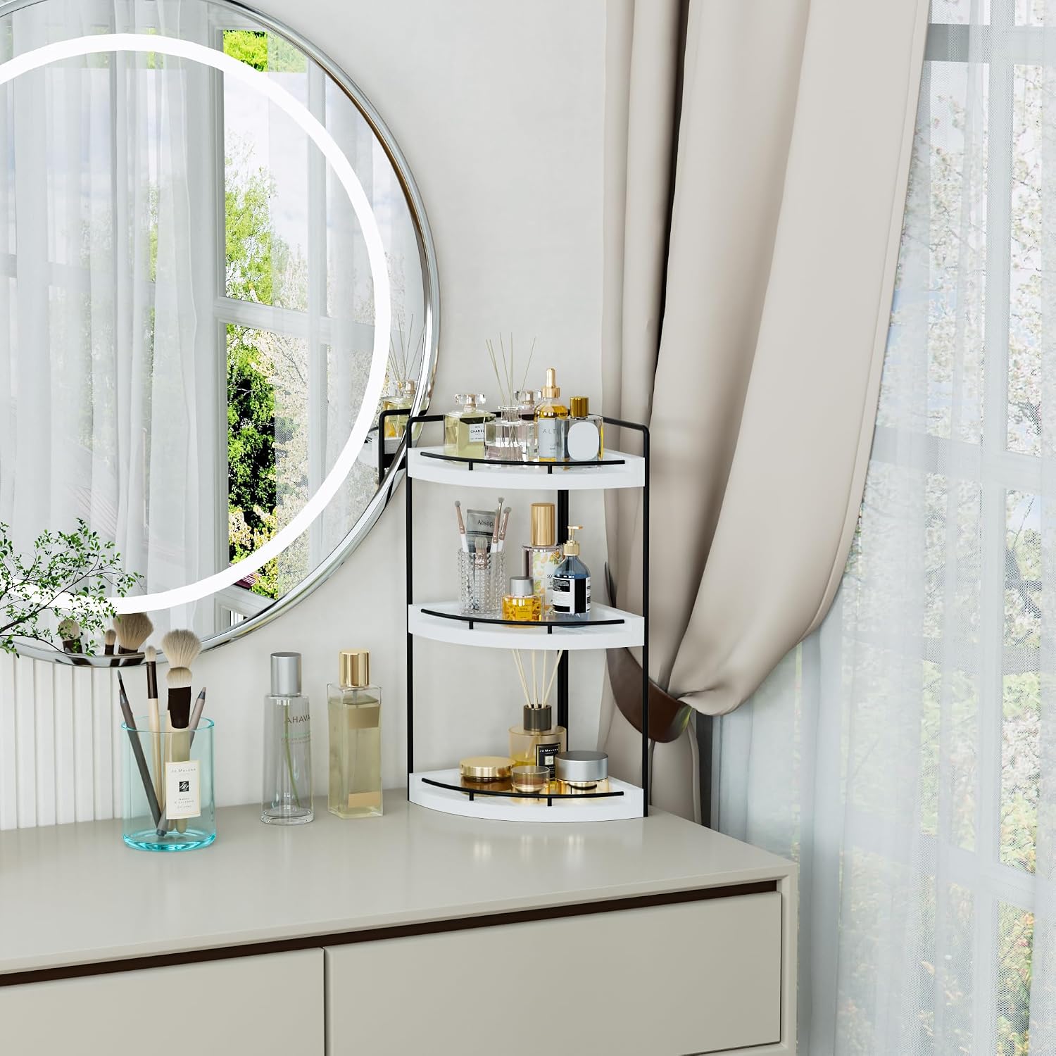 CeleVista Organizador de Esquina para Encimera de Baño, Estante de...