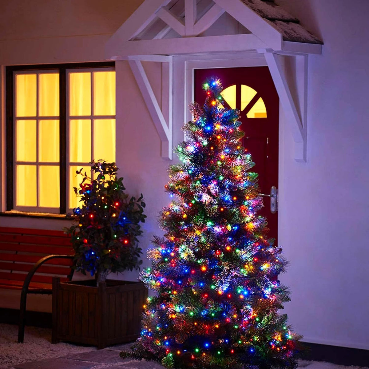 TW SHINE 1000 Luces LED de Navidad, 328 Pies Luces de Árbol de Navi...