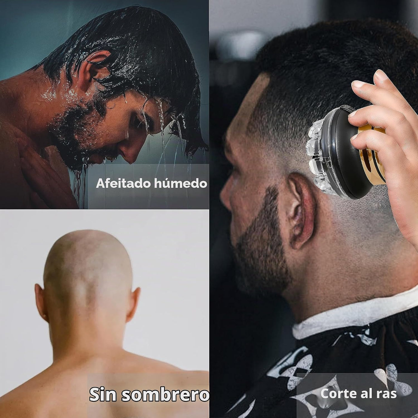 KEMEI Cortadora de pelo para hombre, kit de corte automático de pel...