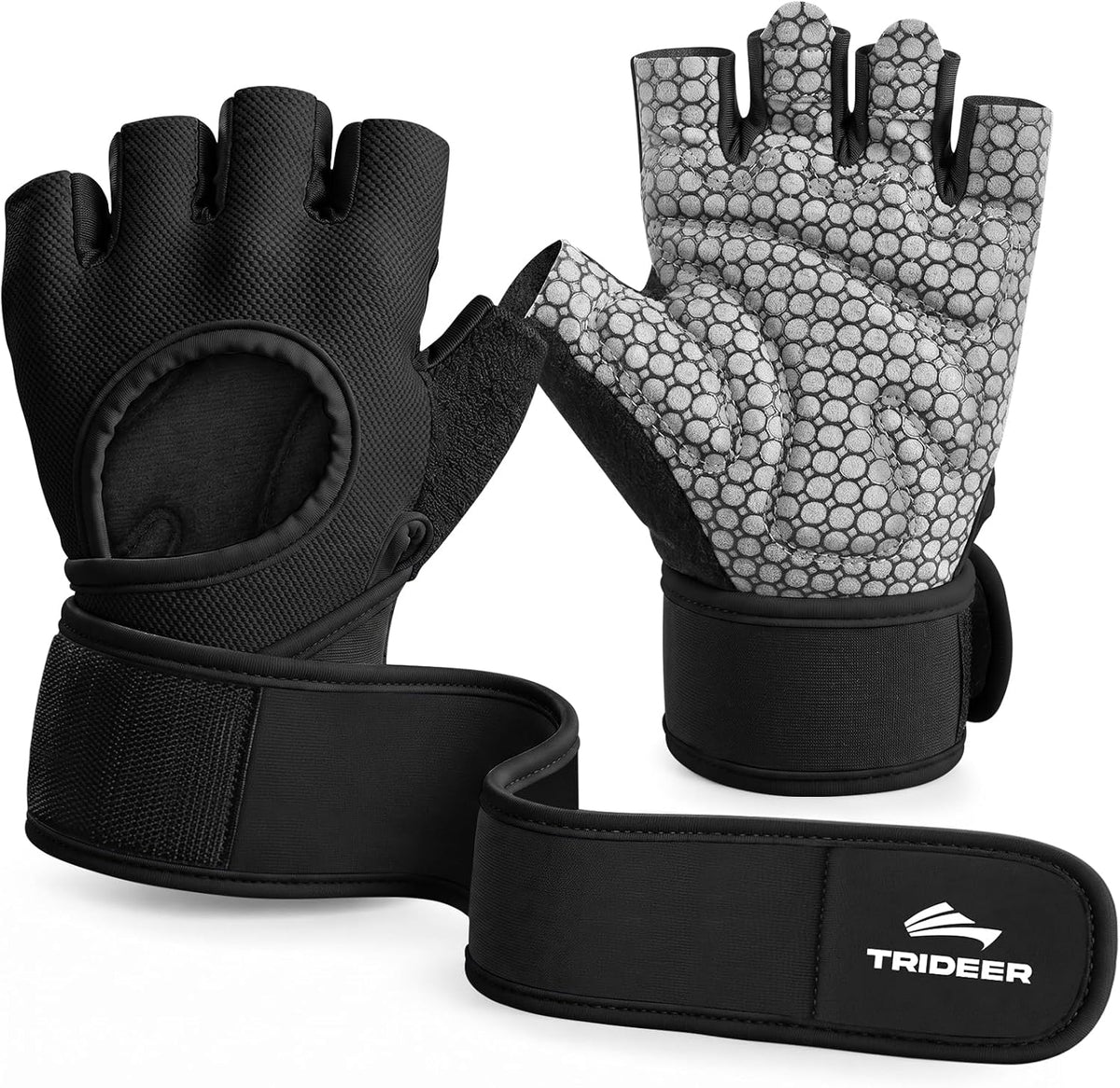 Trideer Guantes de levantamiento de pesas para mujeres y hombres |...