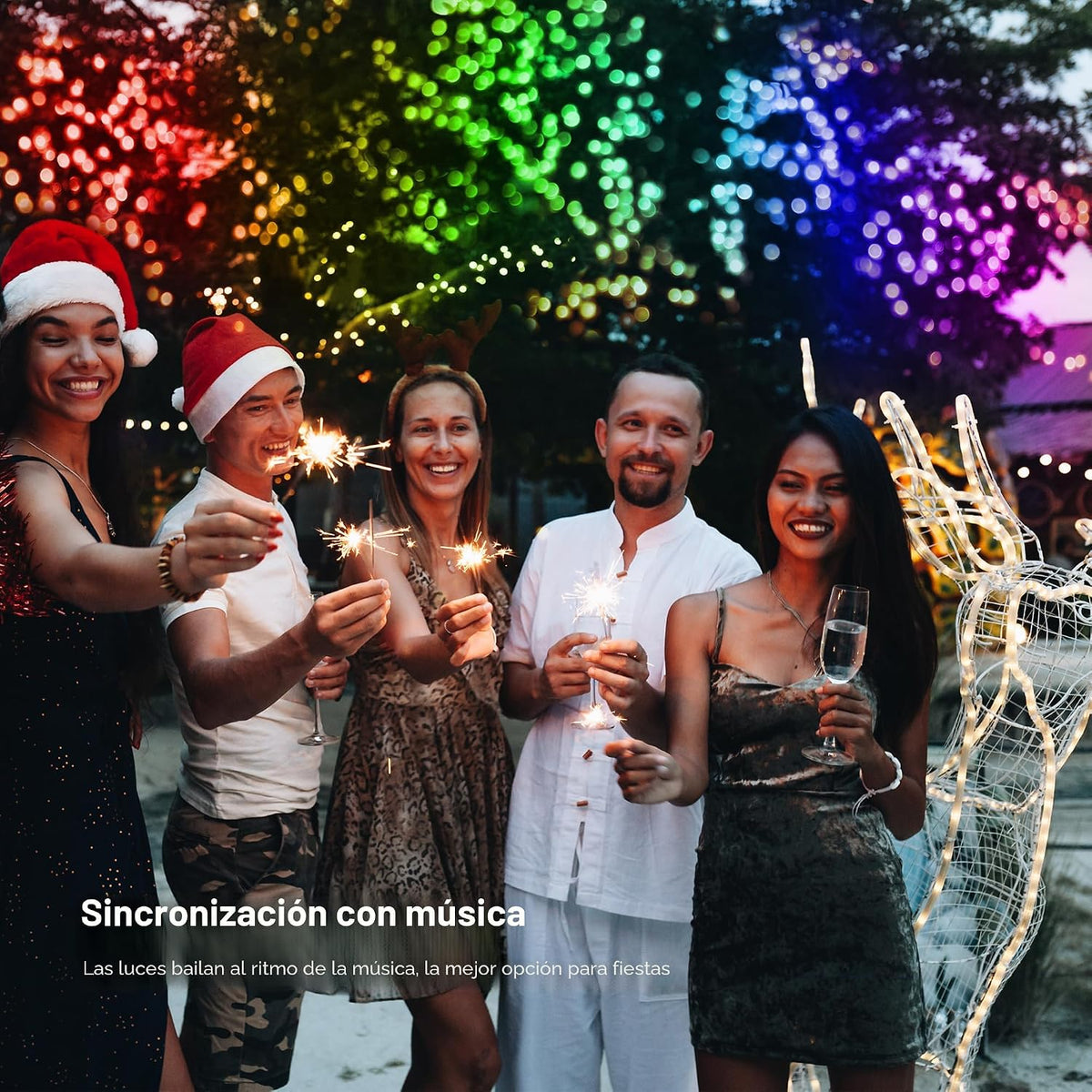 Brizled Guirnalda de luces inteligentes de Halloween 1, 100 LED de...