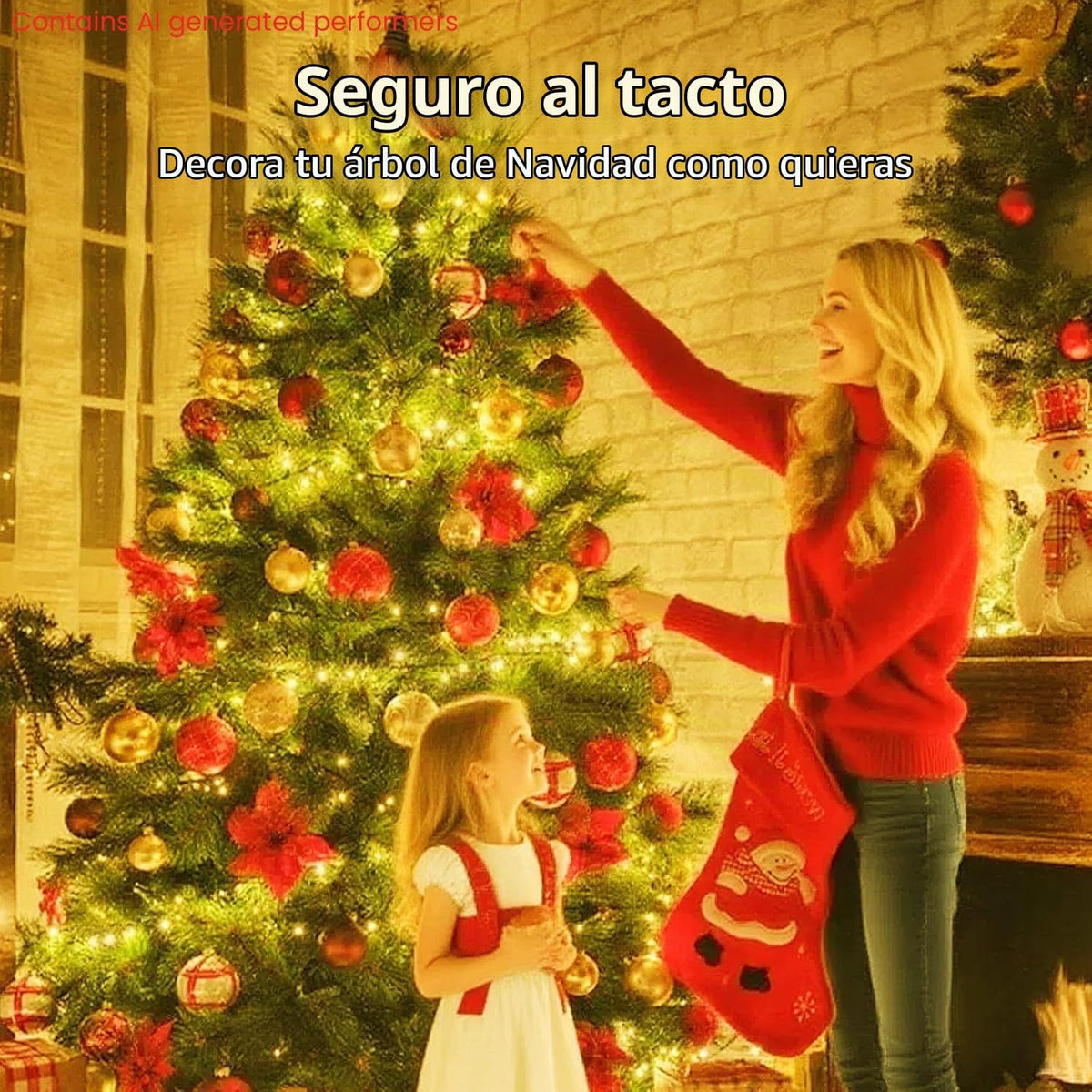 BHCLIGHT Luces navideñas en racimo de 1000 LED de 50 pies con contr...