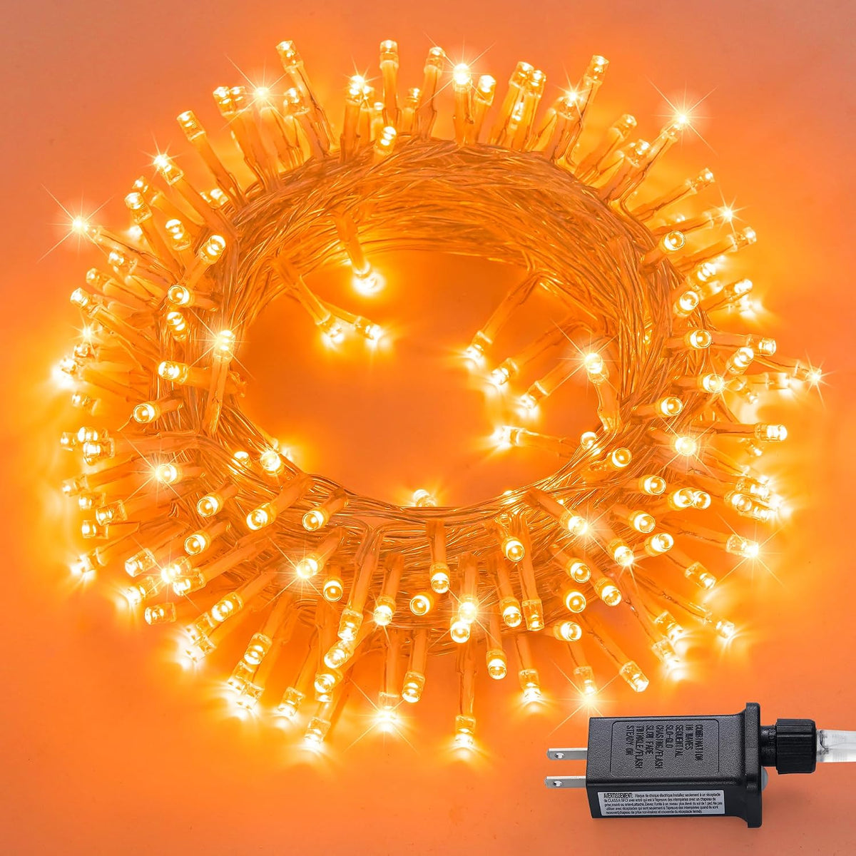 JMEXSUSS 300 luces LED naranjas para decoración de interiores y ext...