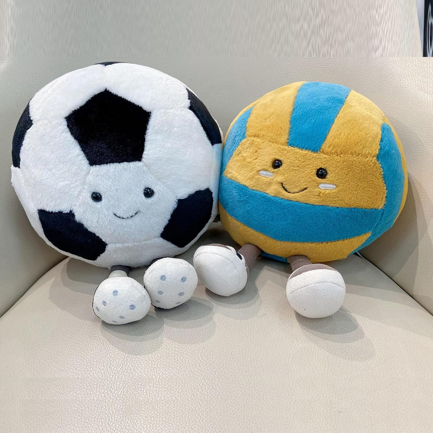 Linda almohada de pelota de fútbol de felpa de fútbol, divertido ju...