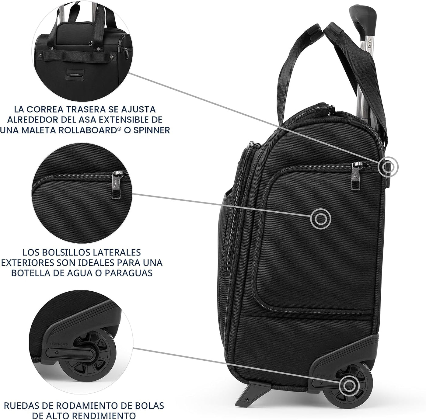 Travelpro Crew Classic Equipaje Ligero de Lado Suave, Bolsa Rodante...