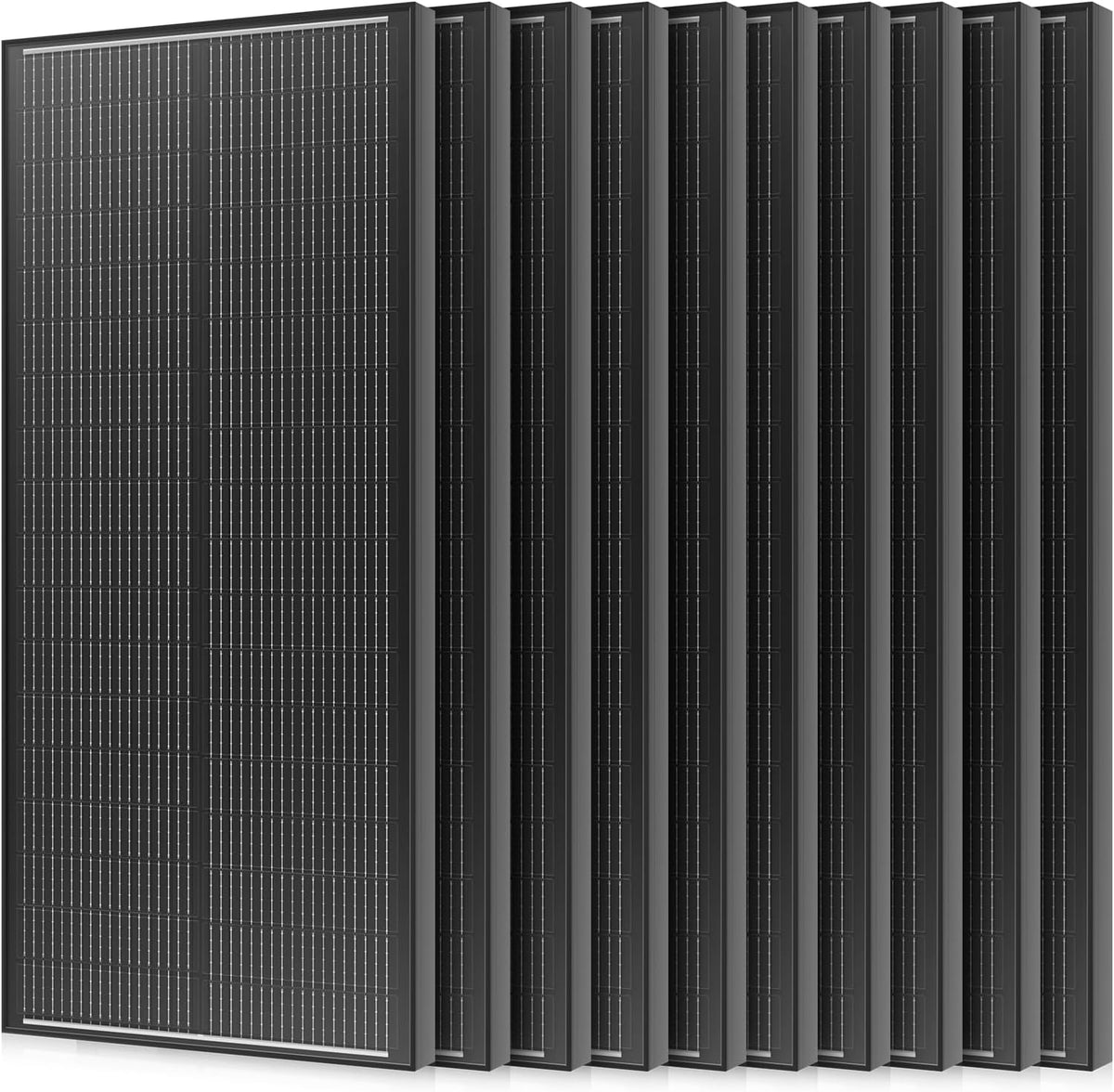 10 paneles solares de 100 W, 25% de alta eficiencia tipo N panel so...