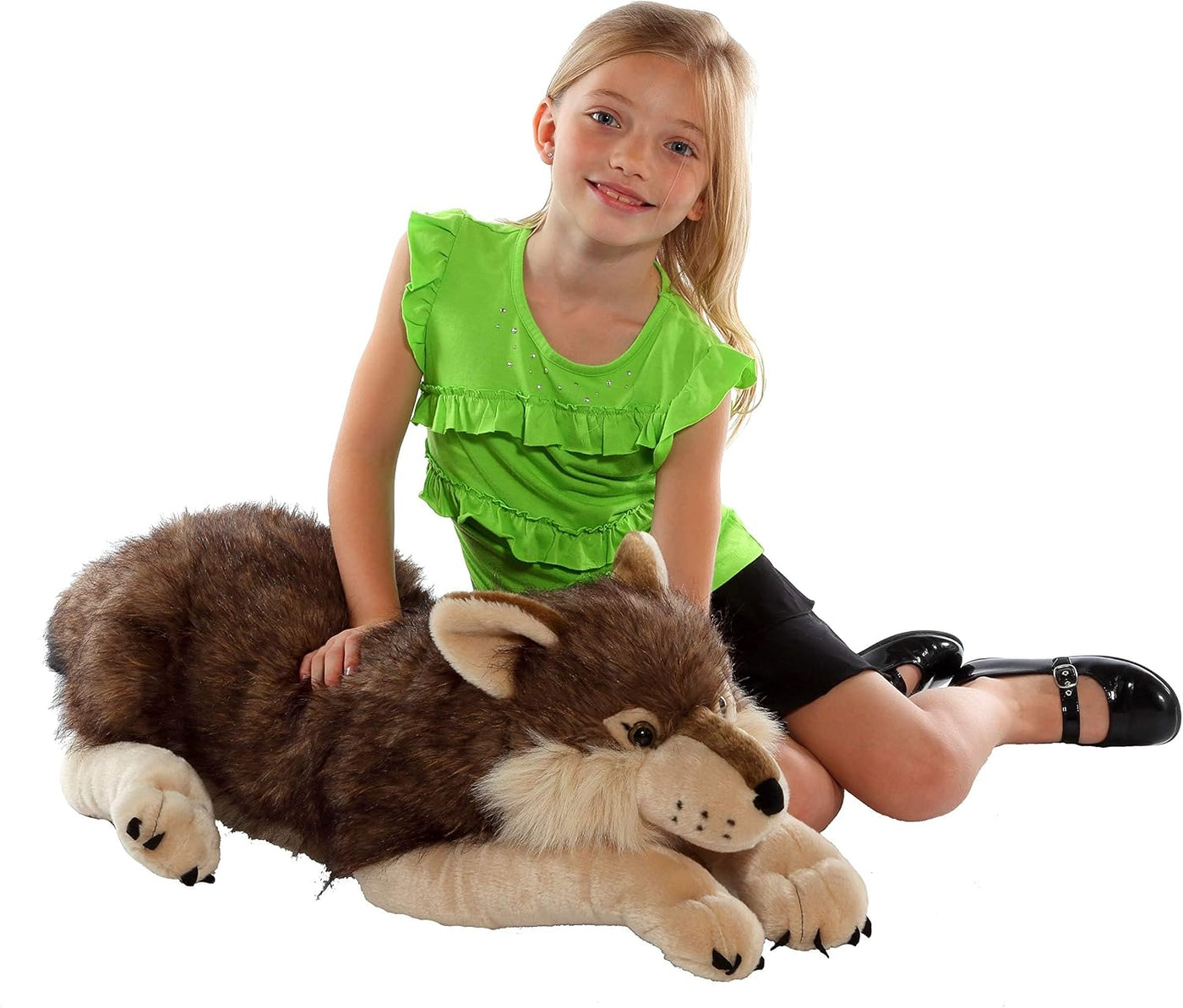 Wild Republic - Peluche Jumbo de lobo, animal gigante de peluche, j...