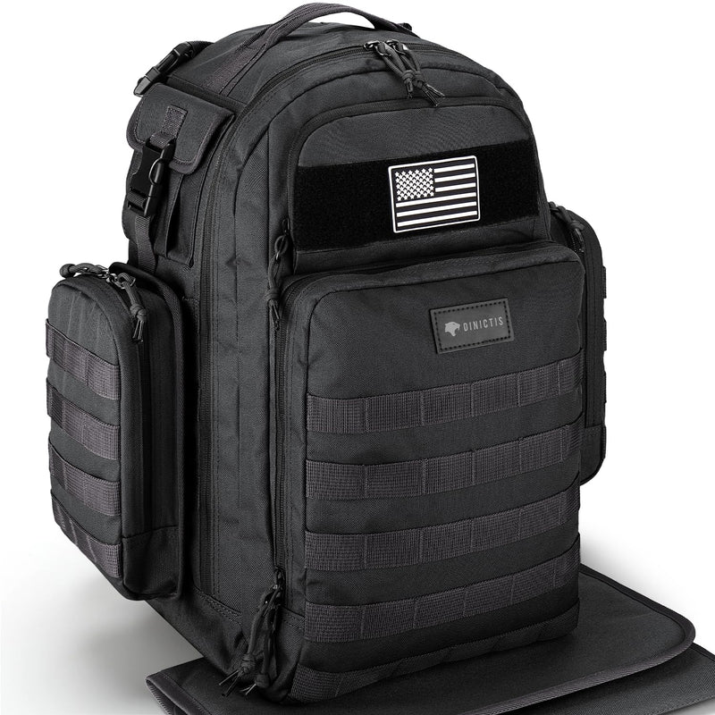Dinictis Bolsa de pañales para papá, mochila de pañales para hombre...