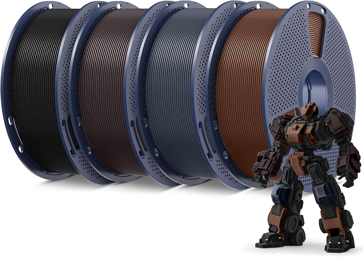SUNLU Filamento PLA Plus para impresora 3D de 0.07 in, paquete de 8...