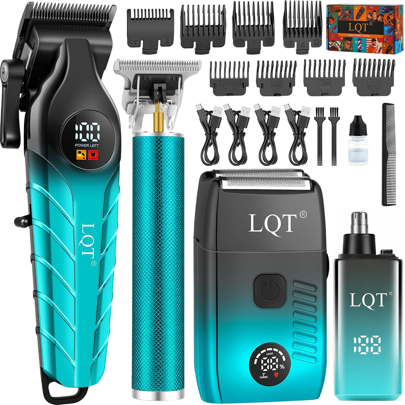 Kit de cortapelos y recortador inalámbrico profesional LQT para hom...