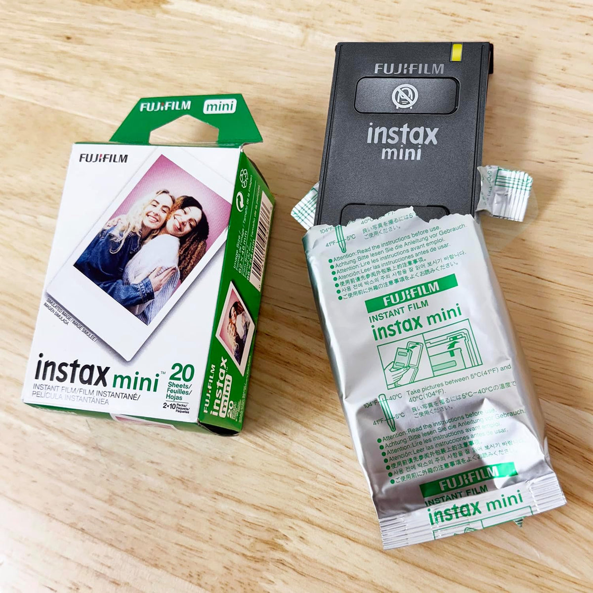 Película instantánea Fujifilm INSTAX Mini (Blanca) para cámaras Fuj...
