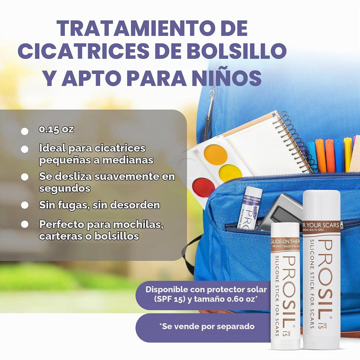 Kids Pro-Sil - Palo de silicona para cicatrices (0.15 oz) | Tratami...