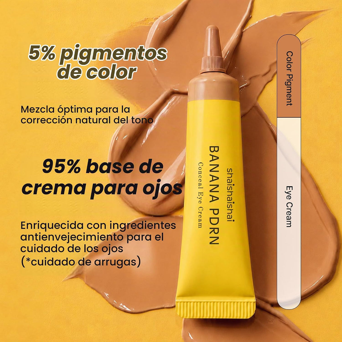 shaishaishai BANANA PDRN Conceal, Hidratante Bajo Los Ojos 0.52 oz...