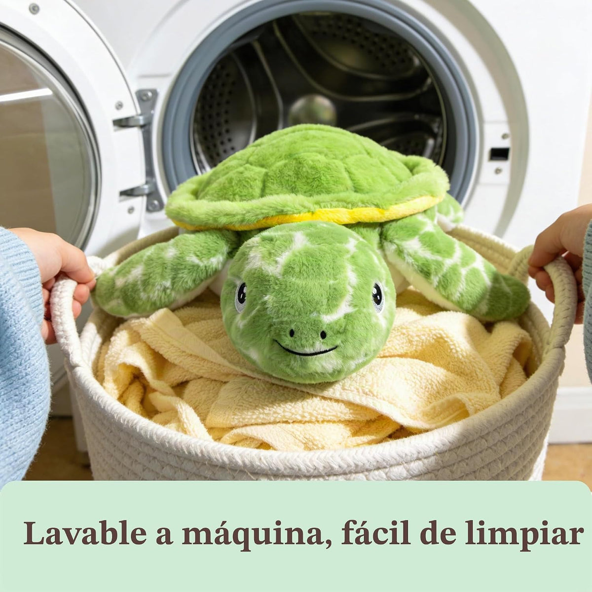 IKASA Juguete de peluche de tortuga marina gigante, juguetes suaves...