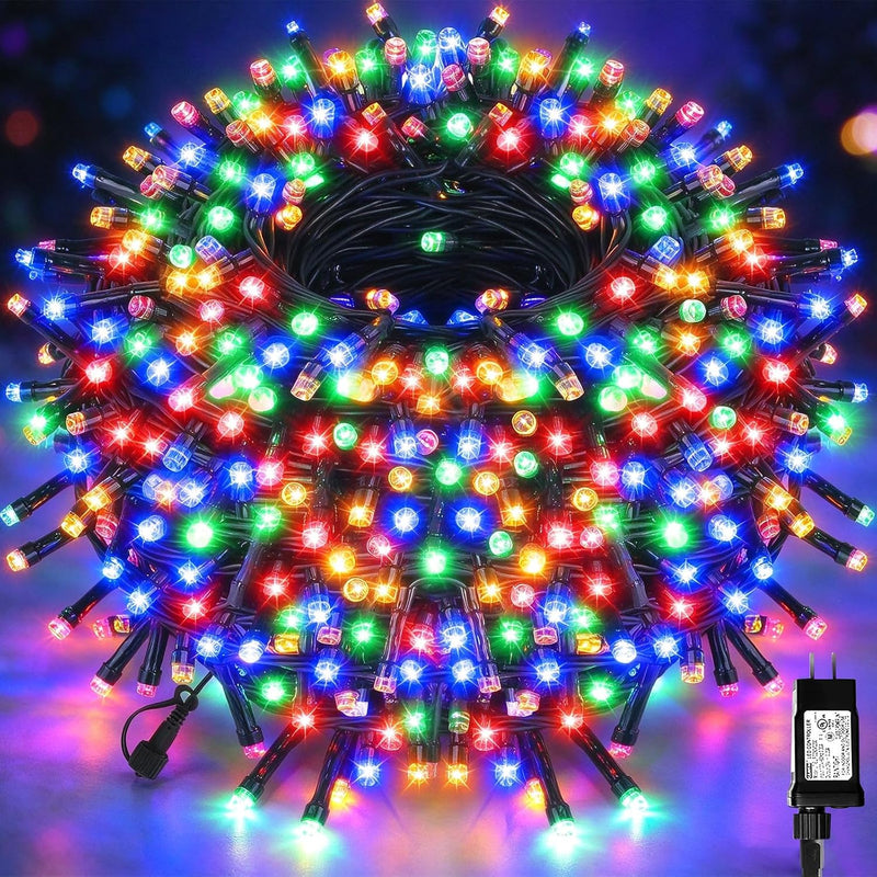 VTECHOLOGY - 300 luces LED multicolor para árbol de Navidad, luz pa...