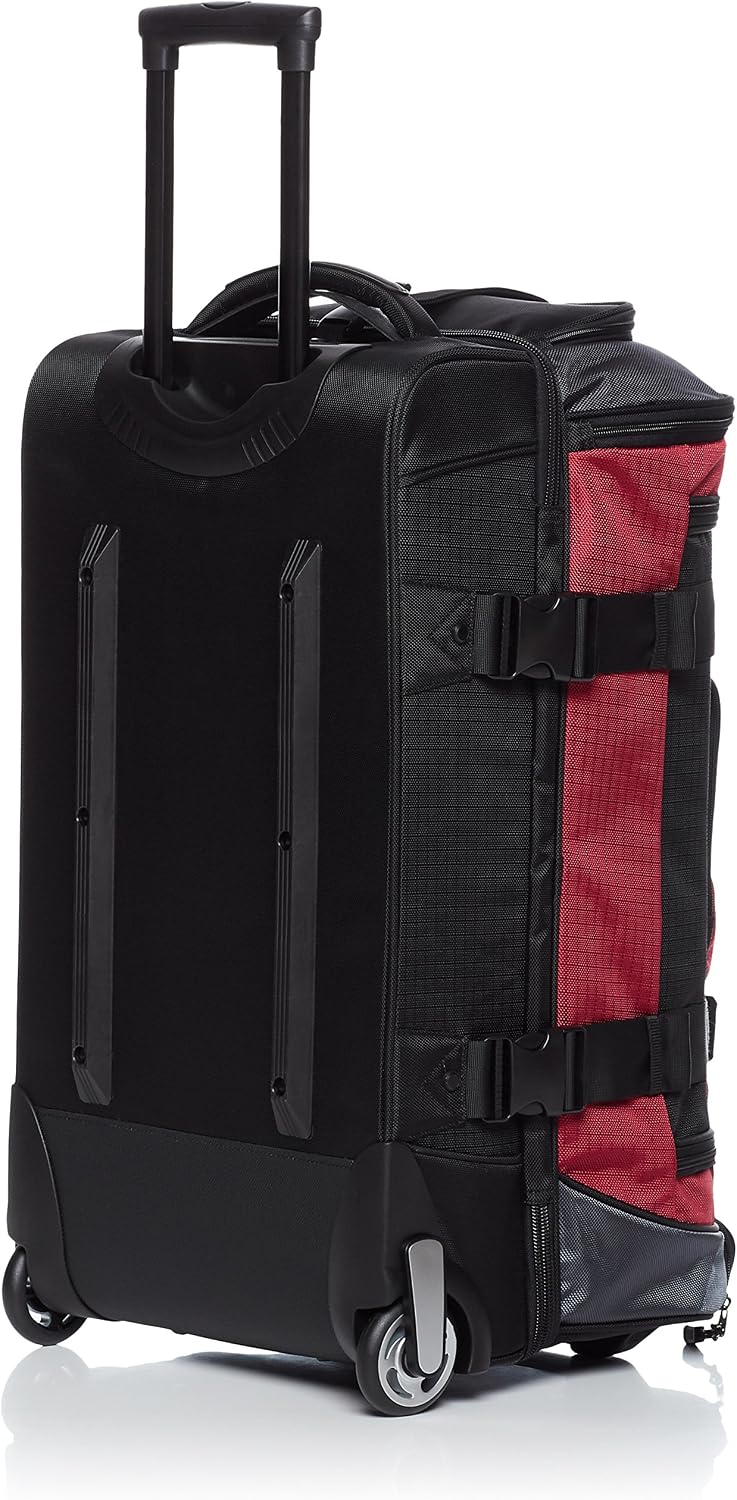 Amazon Basics Bolsa de lona con ruedas Ripstop, Rojo -, Bolsa de lona