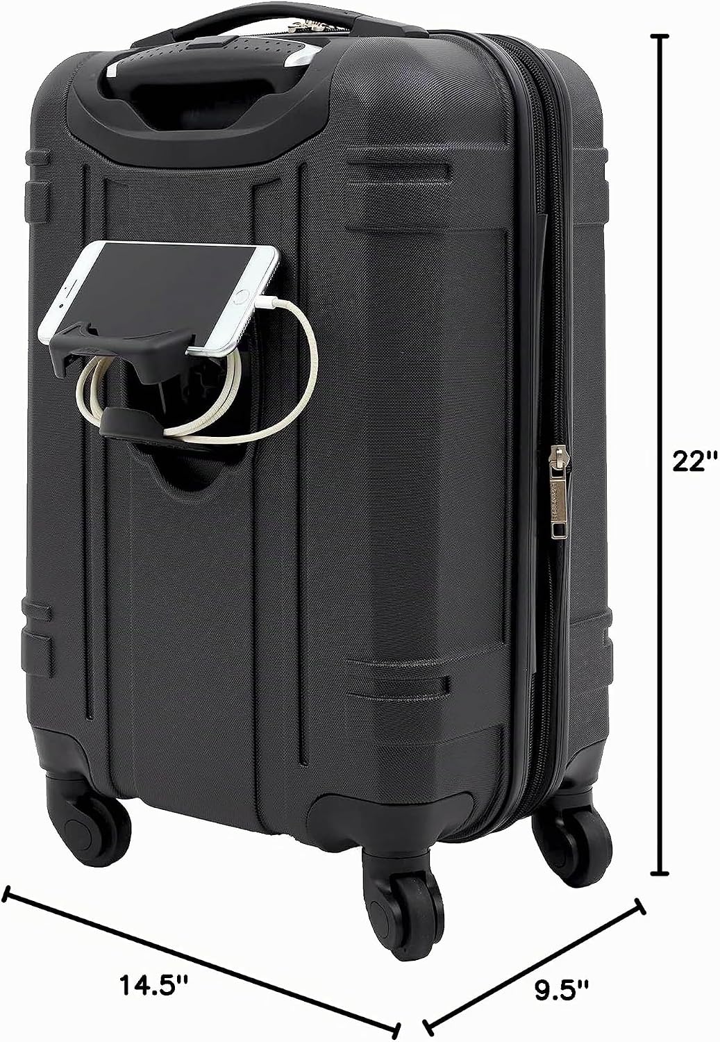 Maleta rígida de 20 pulgadas para equipaje de mano Wrangler Astral,...