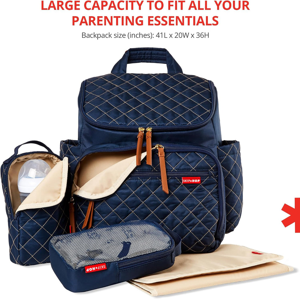 Skip Hop Mochila Bolsa de Pañales: Forma, bolsa de viaje multifunci...