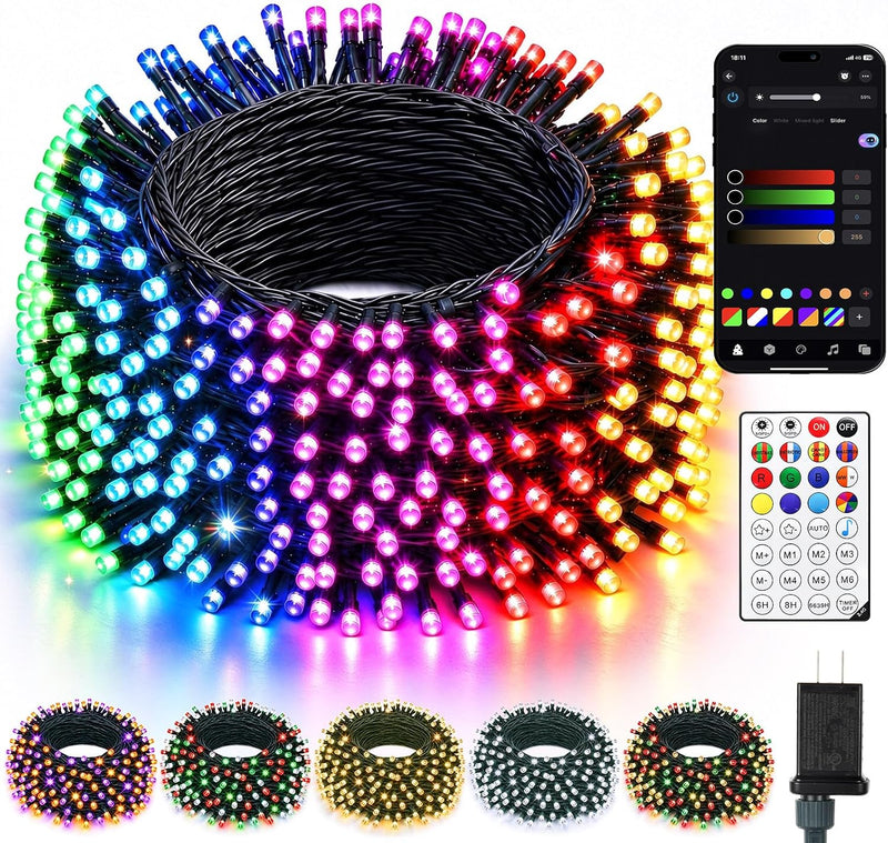 Minetom Luces inteligentes que cambian de color, Navidad, Halloween...