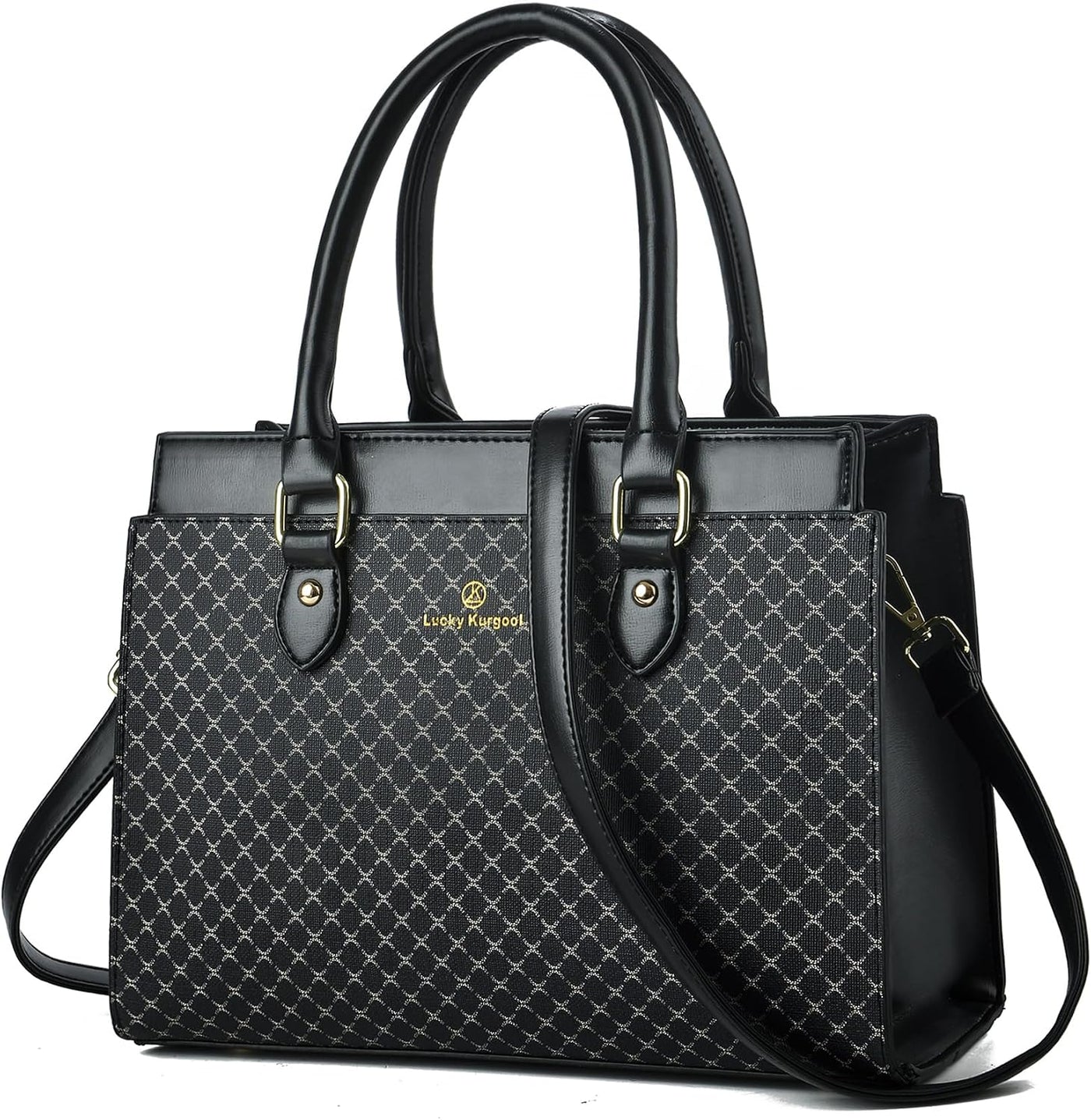 KURGOOL Bolsos de mano para mujer, bolso de mano de cuero de moda d...